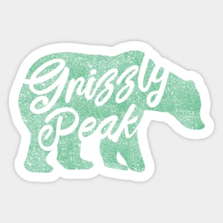 Grizzly Peak, script Sticker